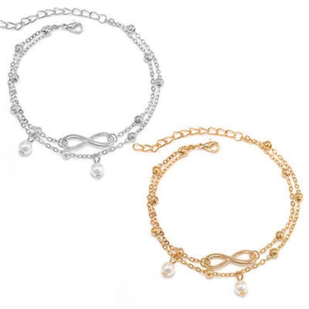 Infinity Leg Chain Bracelet - Picture 2 of 7